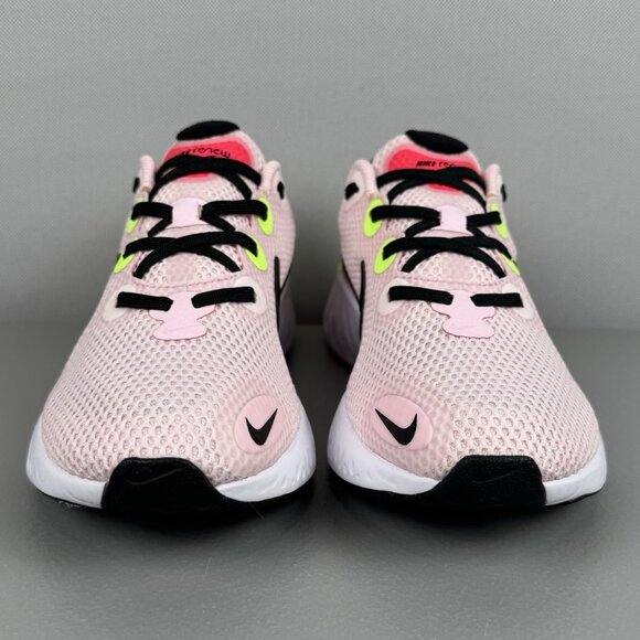 Nike Renew Run Shoes Women 8 Pink Foam/Physic Blue/Laser Crimson/Black CW5637600 - Picture 2 of 9